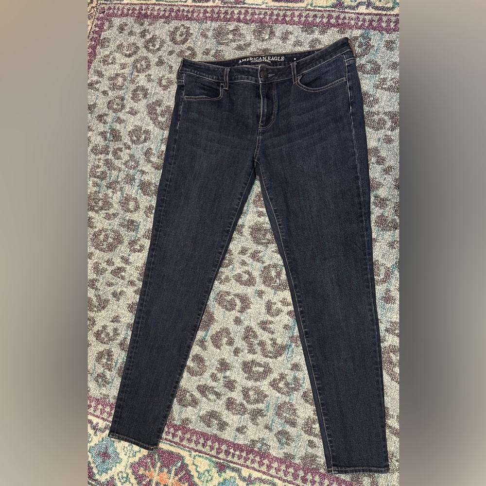 AEO American Eagle Jegging, Denim X4 Stretch, Size 12